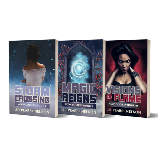 Aeon Society collection books 1-3 fantasy romance author J.R. Pearse Nelson