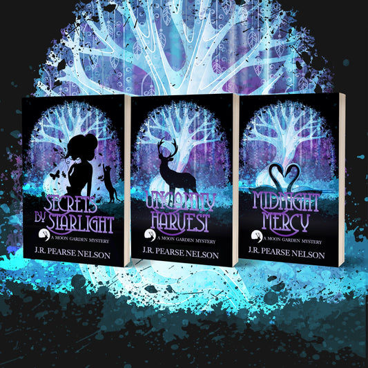 Moon Garden Mysteries paranormal cozy paperback bundle