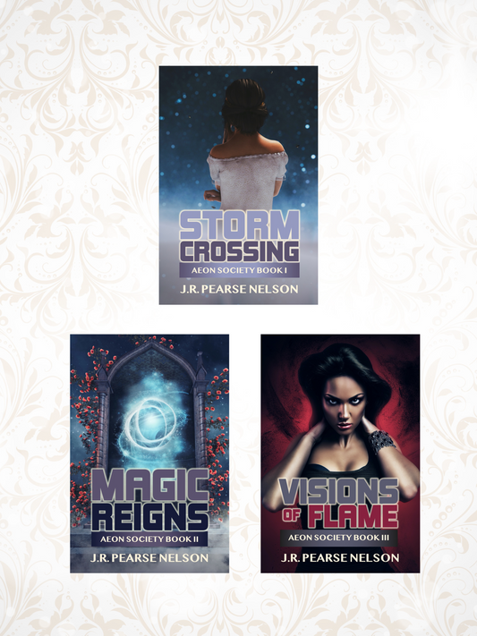 AEON SOCIETY FANTASY ROMANCE EBOOK BOXSET: STORM CROSSING #1, MAGIC REIGNS #2, VISIONS OF FLAME #3