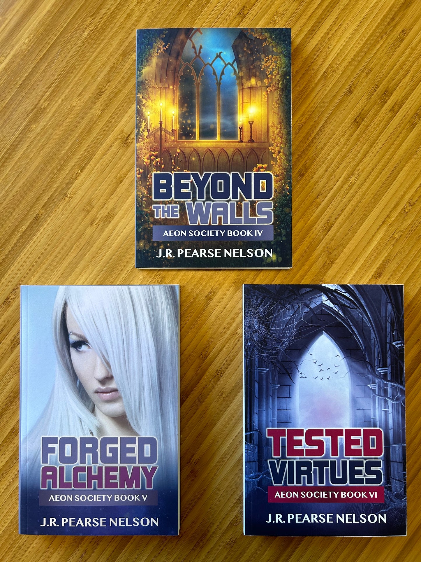 AEON SOCIETY FANTASY ROMANCE BUNDLE: BEYOND THE WALLS #4, FORGED ALCHEMY #5, TESTED VIRTUES #6