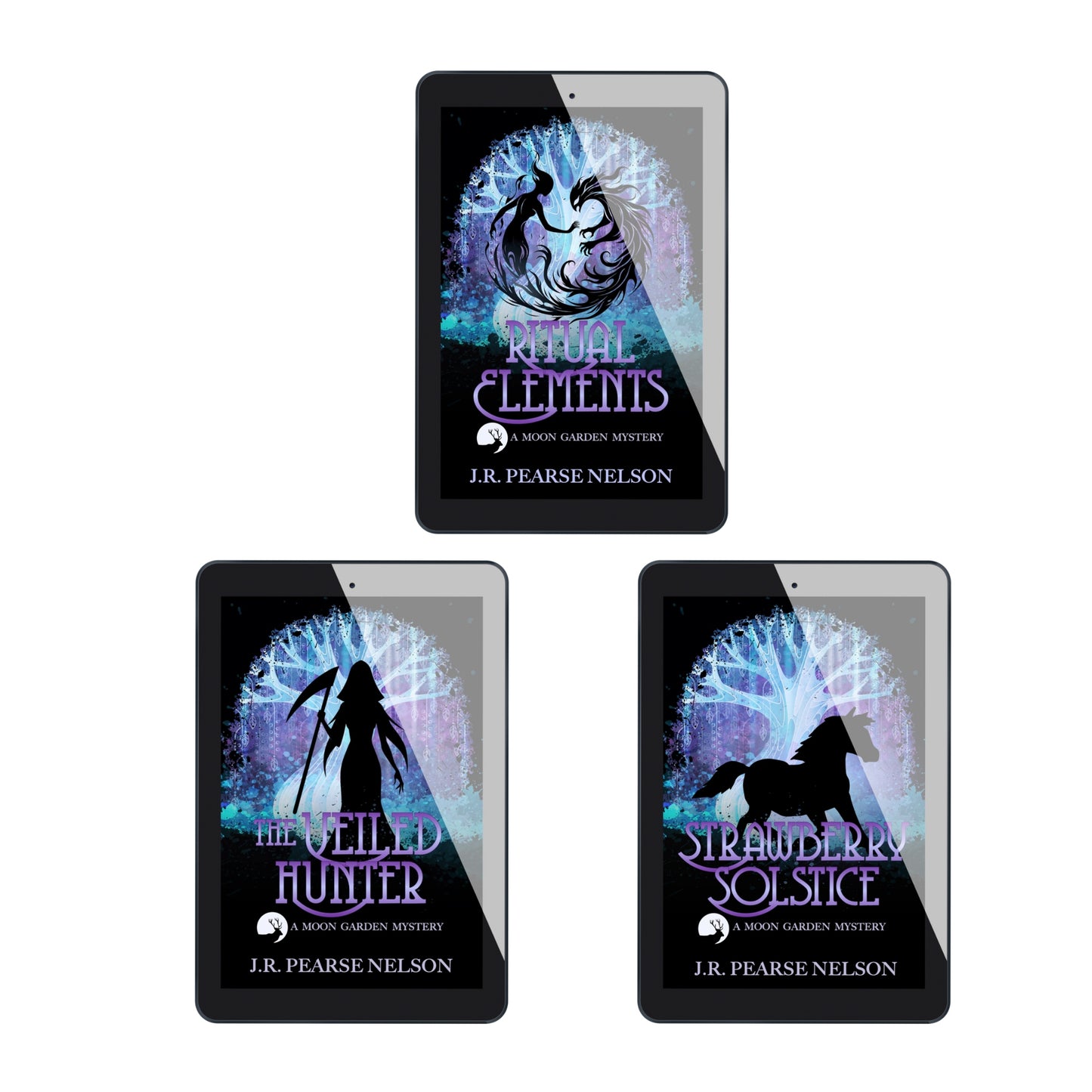 MOON GARDEN MYSTERIES EBOOK BOXSET: RITUAL ELEMENTS #4, THE VEILED HUNTER #5, STRAWBERRY SOLSTICE #6