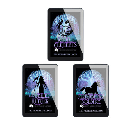 MOON GARDEN MYSTERIES EBOOK BOXSET: RITUAL ELEMENTS #4, THE VEILED HUNTER #5, STRAWBERRY SOLSTICE #6
