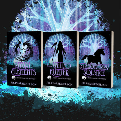 MOON GARDEN MYSTERIES BUNDLE: RITUAL ELEMENTS #4, THE VEILED HUNTER #5, STRAWBERRY SOLSTICE #6