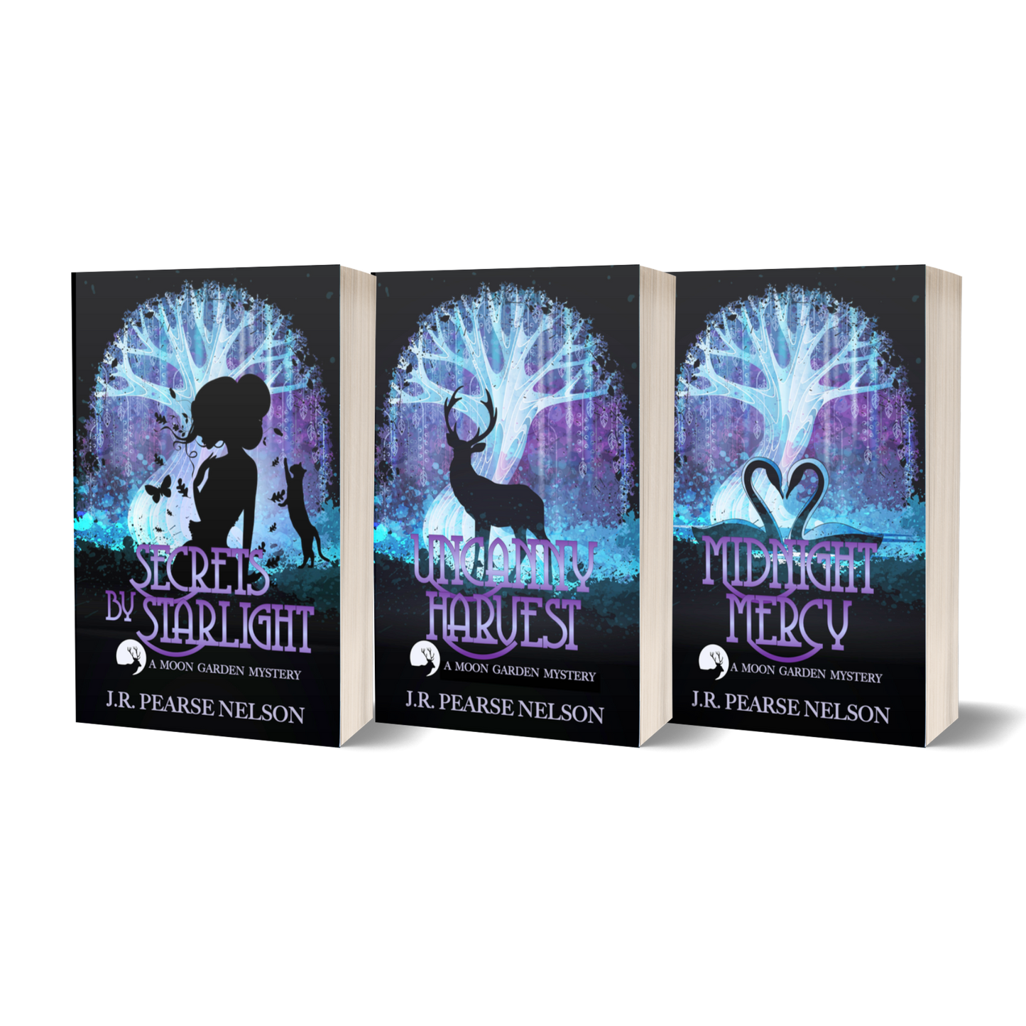 MOON GARDEN MYSTERIES BUNDLE: SECRETS BY STARLIGHT #1, UNCANNY HARVEST #2, MIDNIGHT MERCY #3