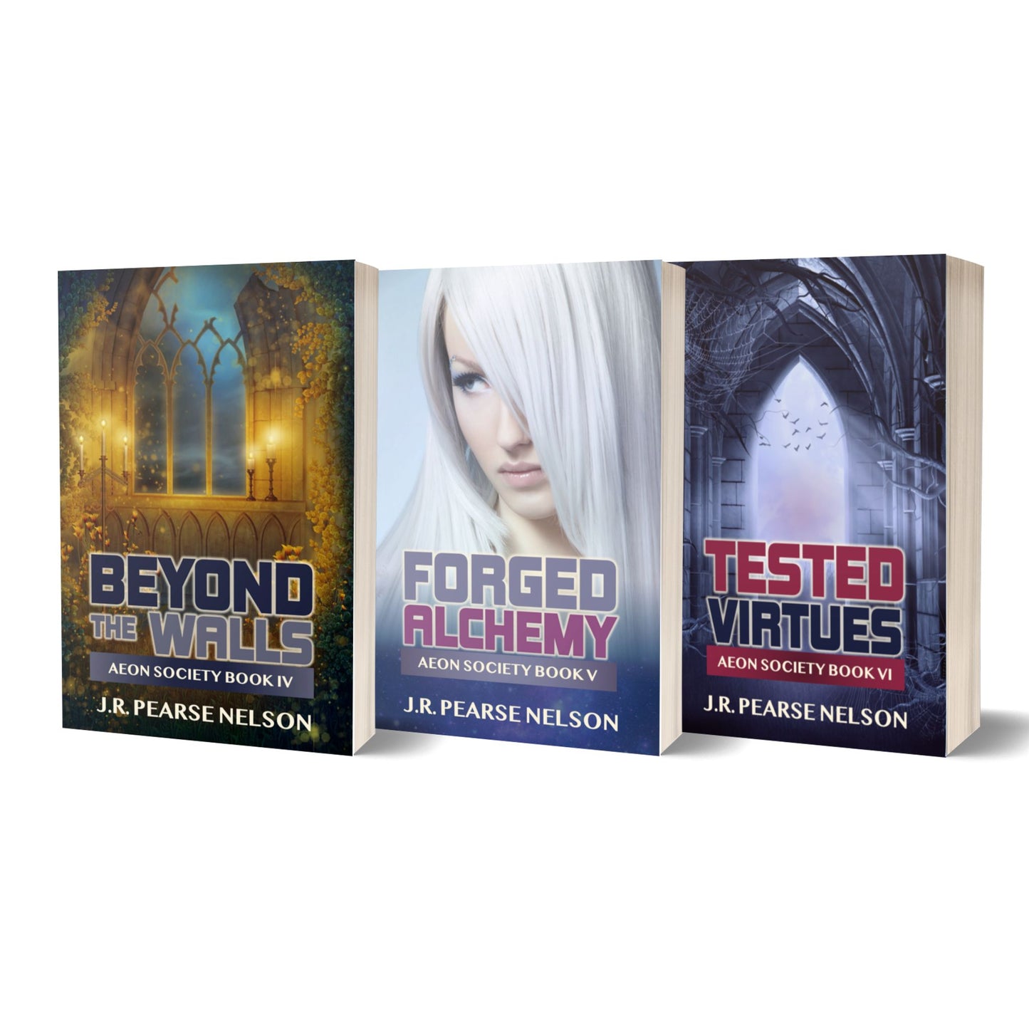 AEON SOCIETY FANTASY ROMANCE BUNDLE: BEYOND THE WALLS #4, FORGED ALCHEMY #5, TESTED VIRTUES #6