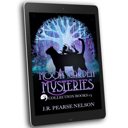 Moon Garden Mysteries books 1-3 paranormal cozy author J.R. Pearse Nelson