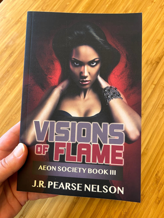 VISIONS OF FLAME, AEON SOCIETY #3, PAPERBACK