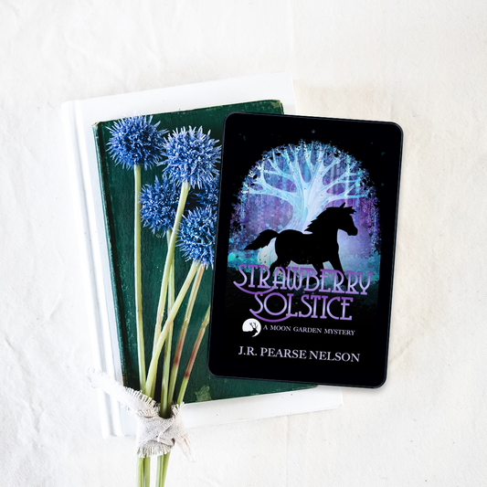 Ebook image of Strawberry Solstice by paranormal cozy mystery author J.R. Pearse Nelson